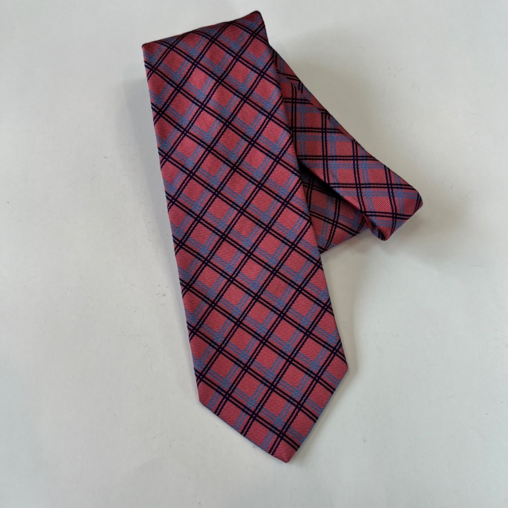 Brooks Brothers  Makers & Merchants Purple‎ & Pink Tie Excellent Used Condition